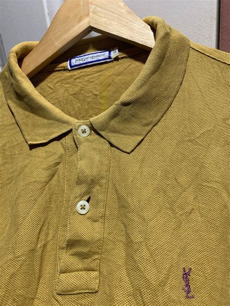 Yves Saint Laurent mustard yellow shirt 14.5 32/33 